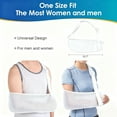 thumbnail image 3 of Arm sling,Mesh Arm Shoulder Sling Medical Shoulder Immobilizer for Shoulder Injury Torn Rotator Cuff, Breathable Arm Brace for Shower, Right Left Arm Stabilizes Elbow Arm Wrist Injury(White), 3 of 7