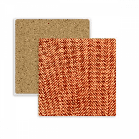 

Fabric Flax Brown Square Coaster Cup Mat Mug Subplate Holder Insulation Stone