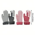 thumbnail image 3 of Curated Selection DreamyJuly Personality Hidden Knit Mittens Warm Outdoor Hand With, Naughty List Tool Gloves Skating Gloves Red, 3 of 8
