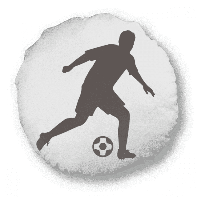 Football soccer Sports Outline Round Throw Pillow Home Decoration Cushion