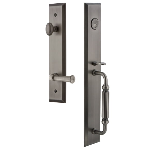 Grandeur Favfgrgeo_Eset_238_Lh Fifth Avenue Solid Brass Rose Left Handed Keyed Entry