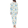 thumbnail image 3 of Renewold Skin Friendly Pajamas for Women Set Pants Fashion Long Sleeve Shirt Multi-Saeson Athletic Yoga Clothing,Starfish Seahorse Size 3XL Warmth Home Life 2 Pack, 3 of 4
