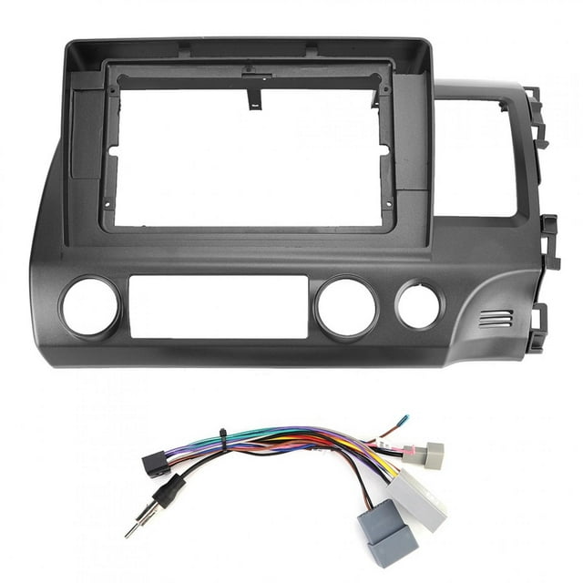 Interior del coche navegador GPS Panel moldura de cubierta de marco unidad derecha apto para Honda Civic 2006 Jadeshay A
