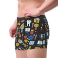 thumbnail image 2 of Yiaed Teeth Print Men's Soft Cotton Boxer Shorts Breathable Boxers Underwear Moisture-Wicking Underwear Stretch Boxer Briefs for Man-Small, 2 of 5