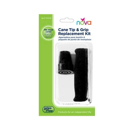 Nova Ortho Med Nova Cane Tip & Grip Replacement Kit, 1 ea