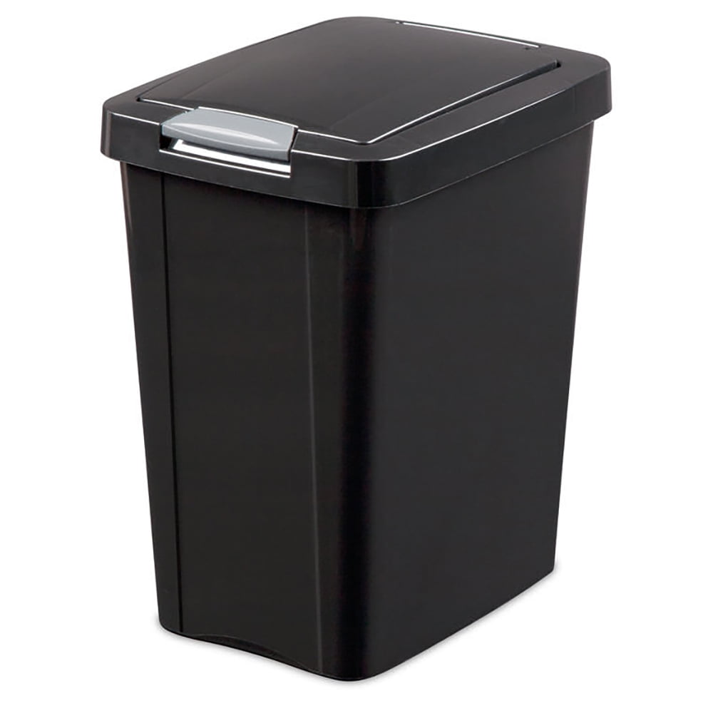 Sterilite 7.5 Gallon TouchTop Kitchen Wastebasket with Titanium