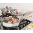 thumbnail image 2 of Gibson Home Ansonville 8 Piece Stainless Steel Cookware Set with Rose Gold Handles, 2 of 9