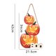 thumbnail image 2 of Decoración de puerta delantera de Halloween, letrero de calabaza de madera, cosecha, decoración de puerta de pared colgante de otoño, 2 of 5