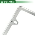 thumbnail image 6 of License Plate Frame Stainless Steel Car Front Rear License Plate Holder 4 Hole Black 1 Pc Mirror Triangle Square Hole Narrow Frame, 6 of 7