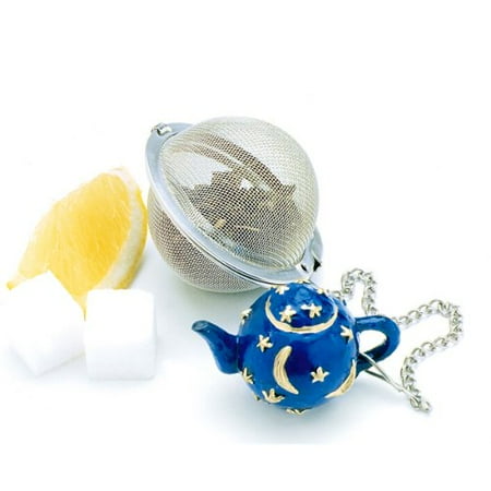 Norpro Stainless Steel 2-Inch Mesh Tea Infuser Ball with Teapot Weight, Brew your loose tea with ease! A charming addition for all tea lovers.., By Norpro