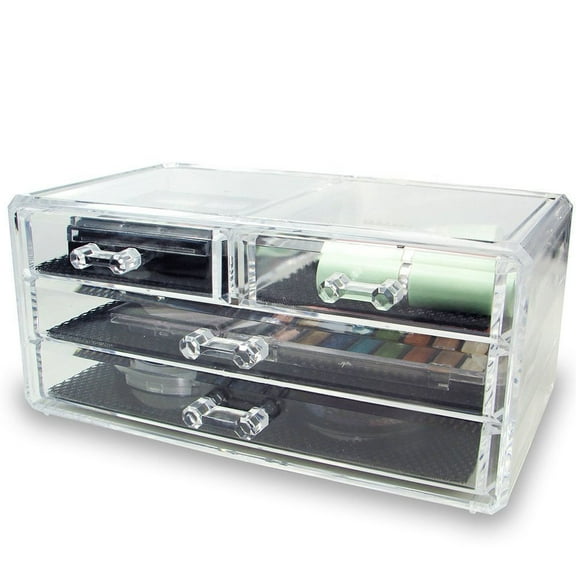 ROSENICE Perfume Organizer with 3-Layer Drawers 1Pcs 9.4*5.9*4.3in