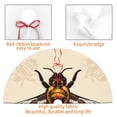 thumbnail image 4 of Lsque Honey Bee Print Christmas Tree Skirt, Tree Skirt with Ties or Velcro, Perfect for Holiday Decorations, Halloween, and New Year-48", 4 of 7