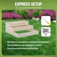 thumbnail image 4 of QISHENSHUI Solid Wooden Garden Bed Raised Planter Box – Outdoor Patio Gardening Planter, Heavy-Duty Garden Box Perfect for Patio & Garden Spaces, 4 of 8