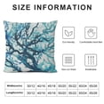 thumbnail image 5 of Leisuo Canvas Throw Pillow Cover Shell for Couch Sofa Home Decoration Aquarelle Painting Print Sea Blue Teal, 5 of 5