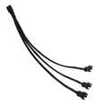 thumbnail image 1 of Mainboard CPU 4 PIN Fan Extention Cables PWM 4P Adapter Cable Computer Case Mainboard 4 PIN Power Cables Connectors Fan Splitter (Black), 1 of 6