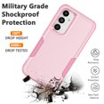 thumbnail image 3 of Njjex for Galaxy S23 FE 5G Phone Case,360°Full Body Shockproof Heavy Duty Protection With Tempered Glass Screen Protector Case Cover for Samsung Galaxy S23 FE 6.4" 2023 (Pink), 3 of 7