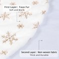 thumbnail image 2 of Falda Navidad 78 Pulgadas Con Copo Nieve Lentejuelas Doradas, 2 of 6