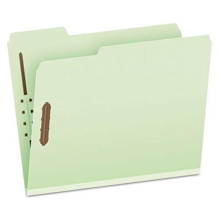 Pendaflex Heavy-Duty Pressboard Folders w/ Embossed Fasteners Letter Size Green 25/Box (17182)