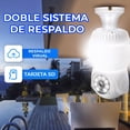 thumbnail image 3 of Foco LED Inteligente con Cámara WiFi 2.4GHz 1080P HD 355° PTZ Visión Nocturna y Detección de Movimiento, 3 of 9