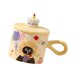 thumbnail image 2 of Taza de café de cerámica, taza de té, regalo de cumpleaños, para mujeres, hombres, desayuno, reutilizable, para dormitorio, oficina, creativa, amarillo, 2 of 8