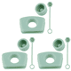 thumbnail image 1 of Juego Tapones Silicona para Derrames Reutilizables Cup 1.0/2.0 () Verde, 1 of 8