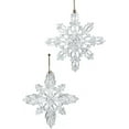 thumbnail image 2 of Kurt S. Adler Snowflake Acrylic Ornaments, 4 Assorted, 2 of 3