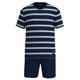 thumbnail image 1 of TOM TAILOR Pijama corto para hombre - shorty, cuello redondo, algodón, jersey sencillo Azul/Blanco M (Medium), 1 of 3