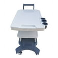 thumbnail image 6 of INTBUYING Portable Tool Cart 3 Holes Mobile Trolley Cart with Handle Caster for Placing and Transporting B-ultrasonic Machine, 6 of 8