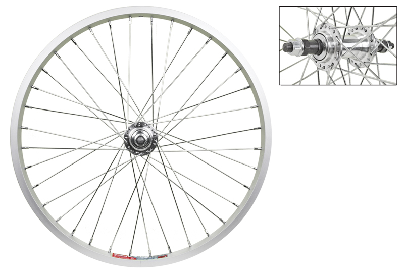 Wheel Master Rear Bicycle Wheel 20 x 1.75 36H Bolt On Alloy Black KT Coaster