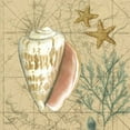 thumbnail image 2 of Vision Studio 20x20 White Modern Wood Framed Museum Art Print Titled - Coastal Map Collage II, 2 of 4