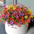 thumbnail image 1 of Flores artificiales ZFProcess, plantas artificiales para exteriores, 12 paquetes, 1 of 6