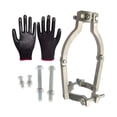 thumbnail image 2 of DOLITY Convertisseur de Tenon Carré en Métal Outil de Localisation de Banc avec Vis Gants, 2 of 7