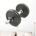 thumbnail image 1 of Dumb Bell Wall Decal by Wallmonkeys Peel and Stick Graphic (36 in W x 35 in H) WM6414, 1 of 4