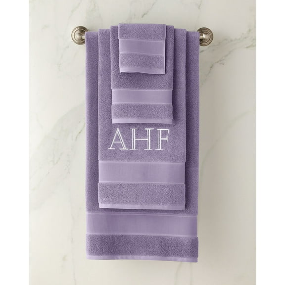 Ralph Lauren LAVENDER GREY Sanders Solid Antimicrobial Bath Towel, 30" X 56"
