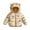 Khaki, variant on Toddler Winter Coats for Baby Girls Boys Kids Light Puffer Jacket With Bear Hood Windproof Cartoo𝐧 Prints Jacket