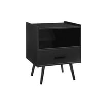 Monarch Accent Table,  Living Room, Black Laminate, Contemporary, Modern
