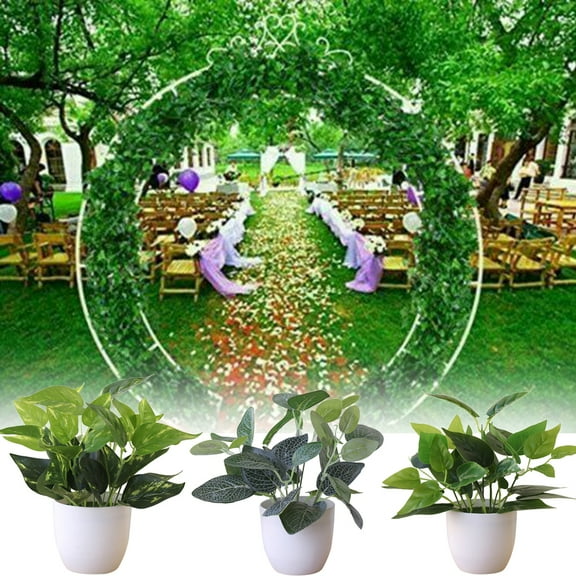 Cdar Artificial Potted Plant Bonsai Fake Grass Fake Leaf Mall Wedding Party Decor