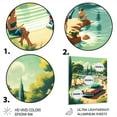 thumbnail image 3 of Designart "Beachside Classics 50 s Vintage III" Retro Car Metal Wall Art Prints, 3 of 5