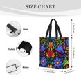 thumbnail image 3 of Balery Colorful Floral Bolsa de Mano para Mujeres con Cremallera, Bolsa de Gimnasio con Compartimentos, Bolsa para Laptop, Bolsa para Trabajo, 3 of 7