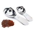 thumbnail image 3 of Cucharas medidoras de café de acero inoxidable con escala, cuchara medidora de leche en polvo, herramienta de cocina para especias líquidas en polvo (15 ml), 3 of 7