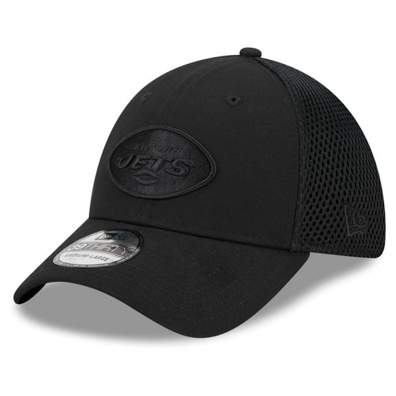 Men's New Era Black New York Jets Main Neo 39THIRTY Flex Hat