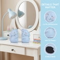 thumbnail image 2 of Unique Bargains 2Pcs Modern Resin Book Stoppers Book Ends Blue 6.7*3.9*5.1inch, 2 of 5