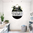 thumbnail image 4 of Laundry Room Sign Front Door Porch Decorations, Round Rustic Wood Hanging Sign for Farmhouse Porch Outdoor Home Holiday Front Door Sign Decor, 4 of 6