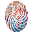 thumbnail image 2 of Designart "Harmonious Autumn Leaves in Sunlight II" Leaves Vortex Round Wall Mirror - Floral Oval Printed Decorative Mirror - Multiple Color Options, 2 of 5