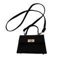 thumbnail image 1 of Bolso de hombro tipo bandolera para mujer, elegante, con correa ajustable Negro, 1 of 9
