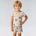 thumbnail image 4 of Baby Boy Outfits Graphic Print Short Sleeve Crew Neck T-Shirt Top And Shorts 2 Piece Casual Wear Baby Boys' Clothing Sets Size 9-12 Months, 4 of 9