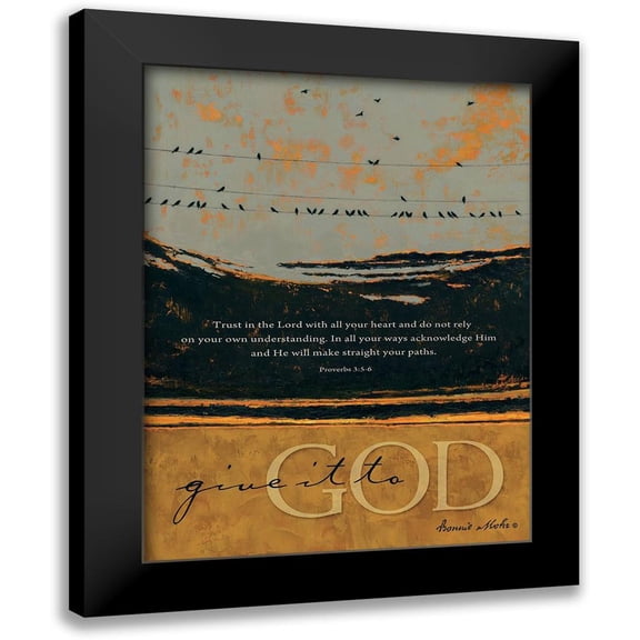 Mohr, Bonnie 12x14 Black Modern Framed Museum Art Print Titled - Give it to God