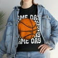 thumbnail image 4 of Vintage Game Day Basketball T-Shirt Retro Women's Unisex Graphic Tee Black 3XL, 4 of 5