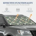 thumbnail image 4 of Daiia Retro Bunny Floral 2PCS Car Windshield Sun Shade, Foldable Sun Shield for Car Front Window, Auto Sun Blocker Visor Protector Universal for Truck SUV Pickup-Large, 4 of 7