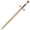 B, variant on Armory Replicas 43-Inch Medieval Wooden Longsword with Etched Design – Training Replica for Practice & Display